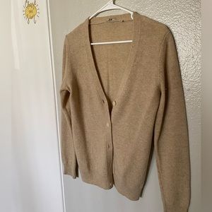 Tan button up cardigan